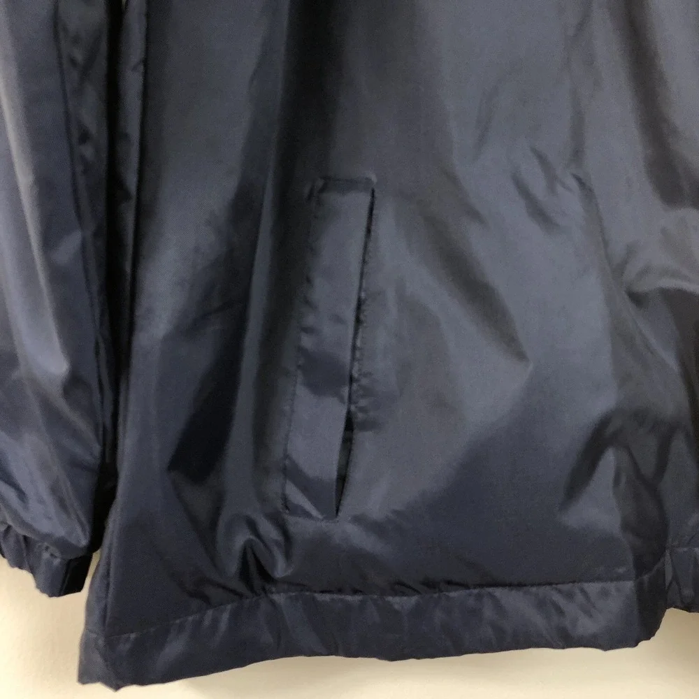 Steve & Barry's Golf Lined Windbreaker Sweatshirt Jacket Mens M Navy Gold S&B